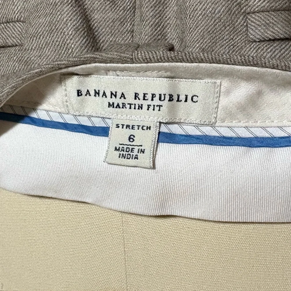 Banana Republic Beige Tailored Martin Pants with Cuff size 6 - Picture 4 of 5